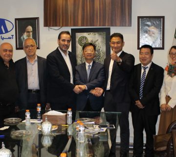 عقد قرارداد همکاری گروه خودروسازی آسیا موتور با گروه خودروسازی GINGGUANG چین